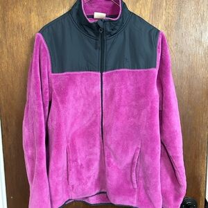 Danskin Pink and Black Fleece Jacket